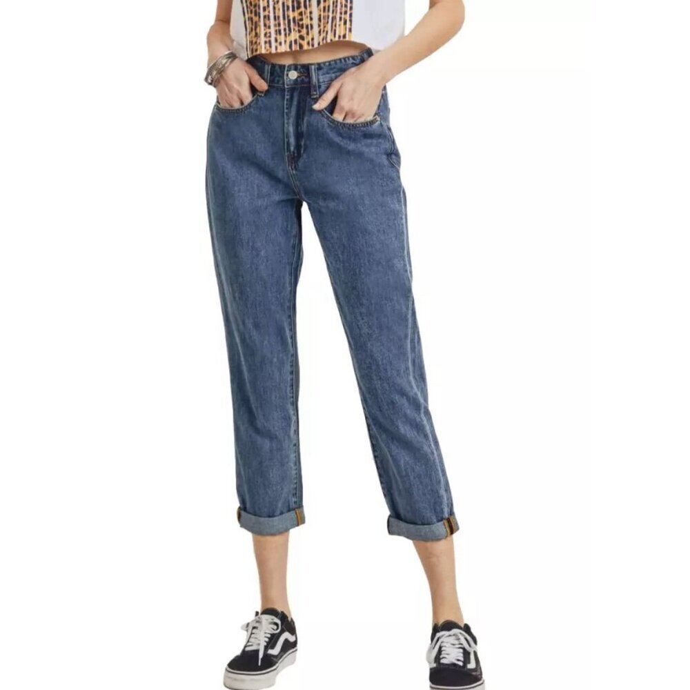 NWOT Risen Women’s Denim High Waist Vintage Mom Fit Jeans Size Large